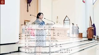 Mazmur Jumat Agung - Mzm: 31:2.6.12-13.15-16.17.25; R:Luk23:46