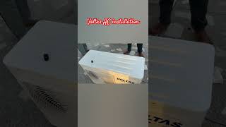 Voltas AC Installation Process 🛠️ Full Setup at Home | AC Install #shorts