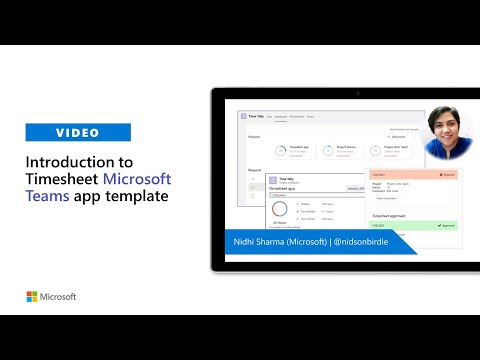 Introduction to Timesheet Microsoft Teams app template