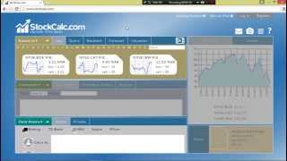 Dashboard Instruction Video on WWW.StockCalc.Com