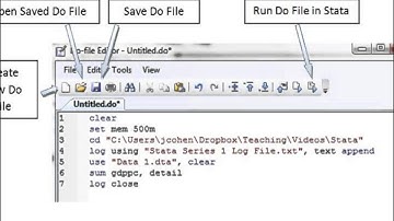 Using Do Files in Stata