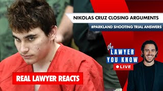 LIVE! - Real Lawyer React- Nikolas Cruz Sentencing Verdict Watch and Closing Argument Breakdown