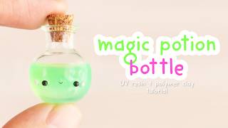 How To Make a Magic Potion Bottle ~ Halloween UV Resin + Polymer Clay Tutorial ✨ (2024)