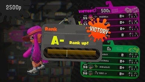 Splatoon 2 - Ranked Battle - Splat Zones (B+ to A-)