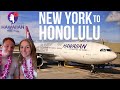 105 hour domestic flight  hawaiian airlines a330200  jfk  hnl economy