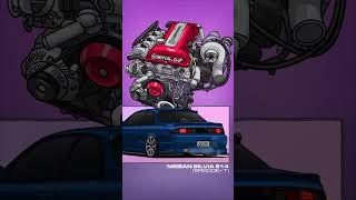 SR20DET + Silvia S14 Clean Animation! 🚀✨