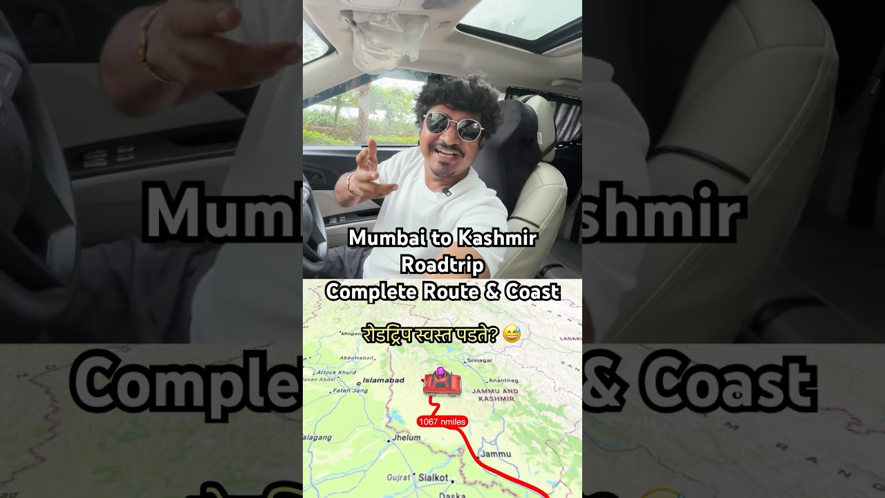 🗺️ Route Map + 13 Days Full Itinerary | Mumbai to Kashmir Epic Roadtrip