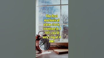 Did You Know? The First Alarm Clock Could Only Ring at 4 AM #funfacts #youtubeshorts #facts