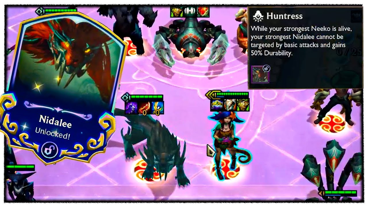 Infinitely Scaling Unkillable Nidalee Comp | Teamfight Tactics Set 16