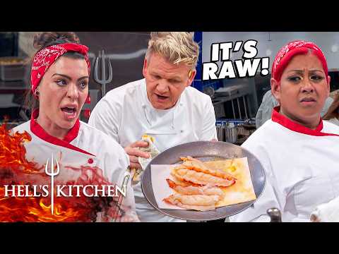 Raw Lobster & Broken Risotto Infuriate Chef Ramsay | Hell's Kitchen
