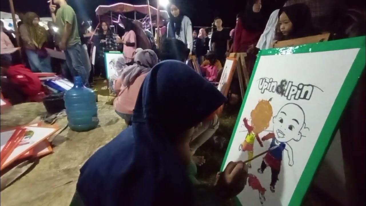 menggambar di pasar malam - YouTube