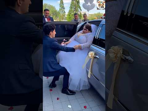 العروسه اتحشرت في العربيه ومش عارفه تطلع  كوميديا اكسبلور 