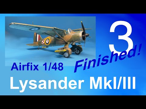 Airfix new tool 1/48 Westland Lysander I/III Final and reveal