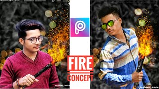 PicsArt Fire Concept Photo Editing Tutorial | Instagram Viral Photo Editing | Background Change screenshot 2