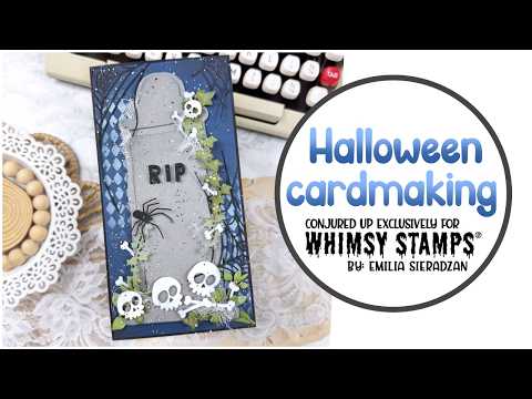 Spooky Halloween Graveyard Card Tutorial | Whimsy Stamps Dies