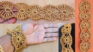 How to crochet triple trebal crochet lace design for beginners#how#crochet #diy