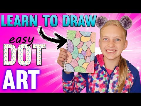 Rainbow Dot Art Tutorial + Vlog  || Art with Alyssa