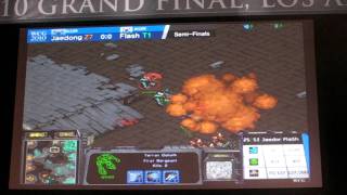 WCG LA -10: Jaedong vs Flash, end of first map! - Rakaka.se