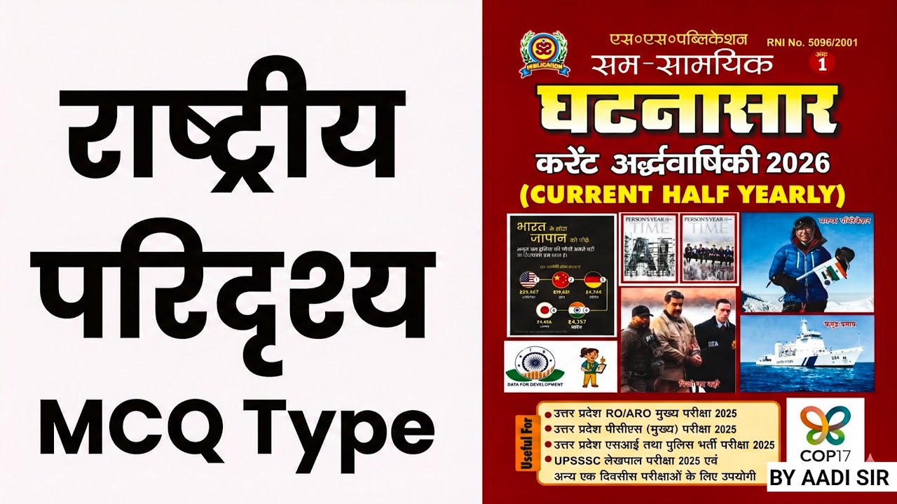 GHATNASAR CURRENT AFFAIRS 2026 | घटनासार करंट अफेयर्स | UPPSC | PCS ...
