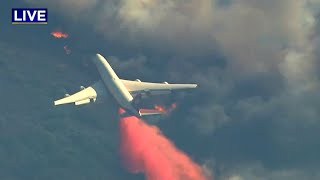 WINE COUNTRY FIRE:  Video of jumbo jet making retardant drop on Wine Country fire