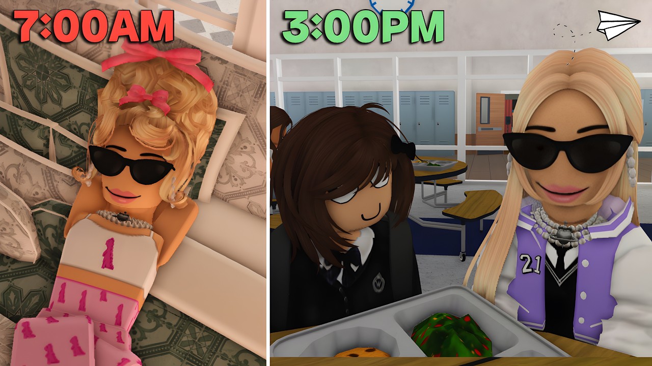 ПЕРВЫЙ ДЕНЬ В СРЕДНЕЙ ШКОЛЕ В БЛОКСБУРГЕ