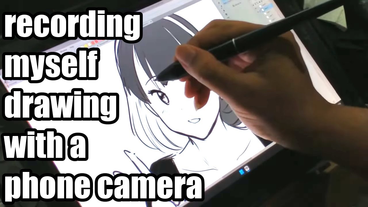Trying recording myself drawing stuff with a phone camera - YouTube