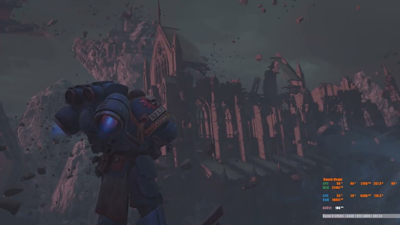 HDR - Warhammer 40000  SPACE MARINE 2  4K Texture Pack! RTX4090 -CPU 5950X