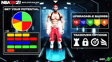The NBA 2K21 MYPLAYER BUILDER...