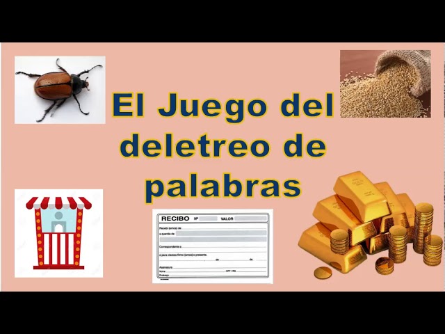 juego del deletreo de palabras -