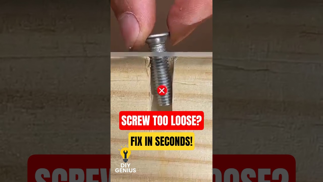 Genius Fix! Secure Loose Screws with Hot Glue 