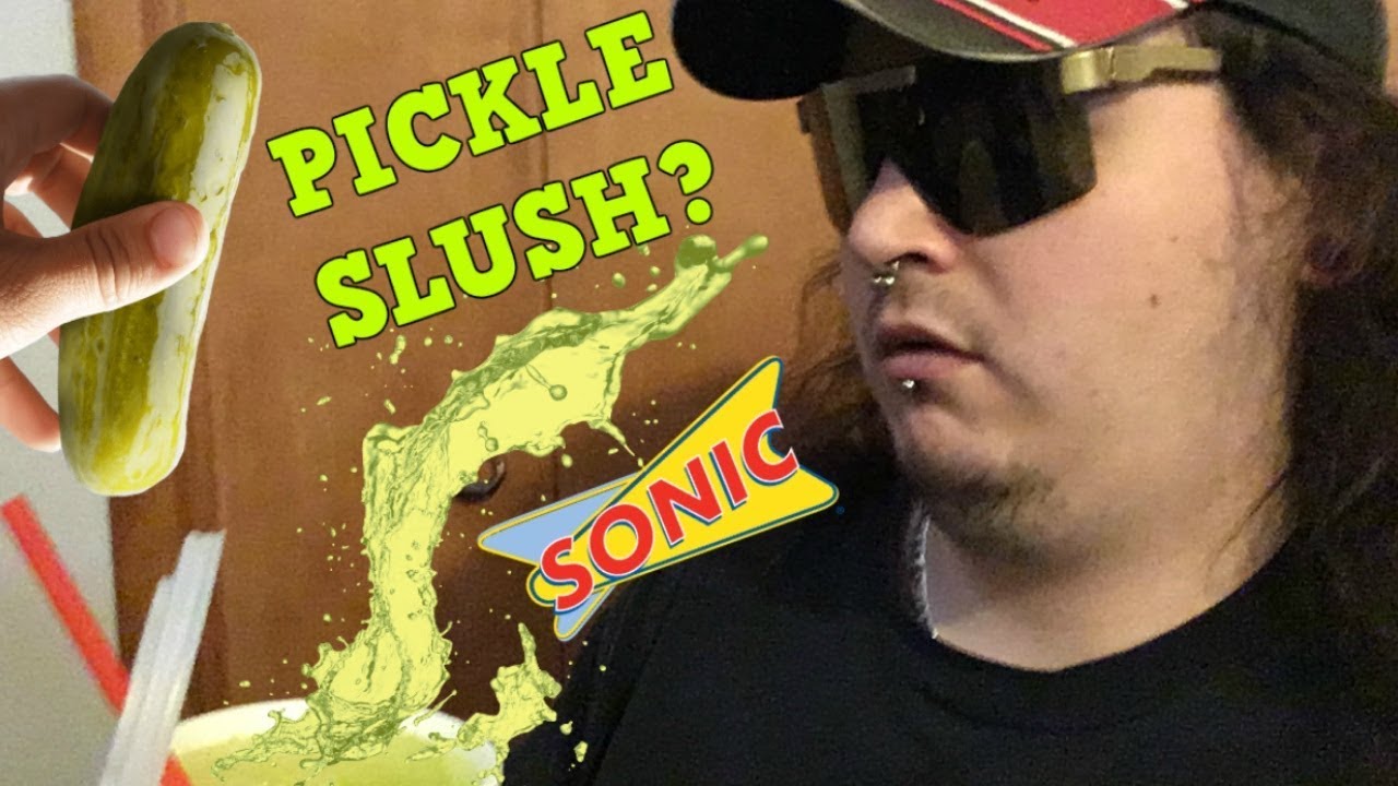 Pickle Slush?! Taste, Reaction & Review Sonic Pickle Juice Slush