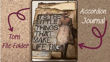 Accordian Torn File Folder Journal