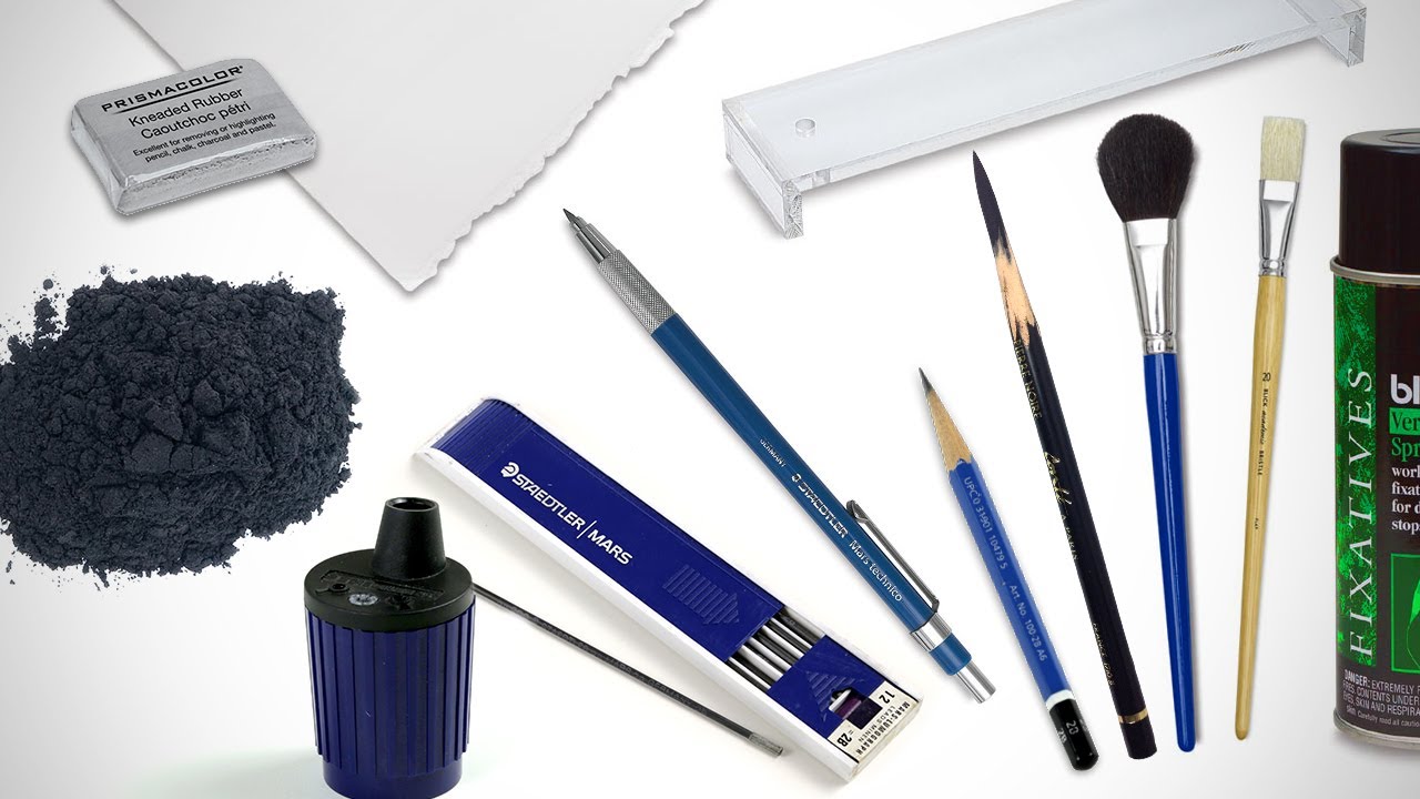 Drawing Supplies I Use for Longer Drawings 