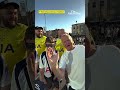Tottenham fans celebrate after securing Premier League survival #shorts