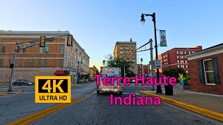 Exploring Terre Haute, Indiana by Car | 4K Driving Tour