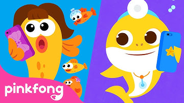 Cinco Pececitos Saltando en el Alga | Canta con Tiburón Bebé | Pinkfong Canciones Infantiles