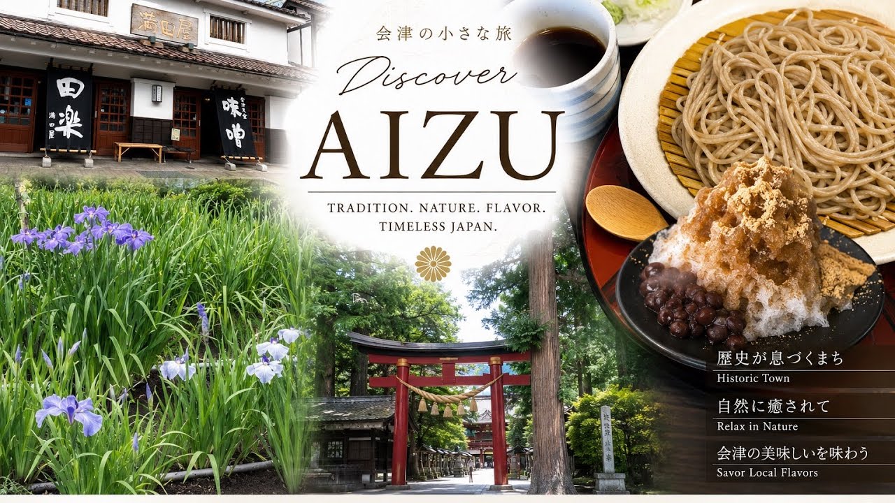 伊佐美　田倉　三岳　いろは歌　島津家十六代　お茶街道 HIDDEN AIZU Shrines • Food • Old Town 伊佐寿美神社⛩️と会津グルメ