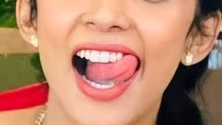 Nyla Usha Malayalam Famous Actress Beautiful Lips Closeup