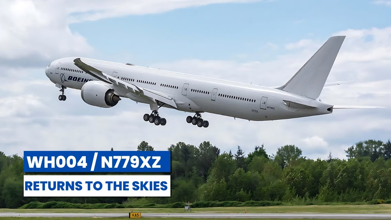 Fourth 777X - WH004/ N779XZ returns to the skies | Takeoff