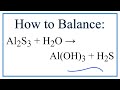 Balancing Chemical Equations Concepts
