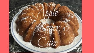 APPLE CIDER CAKE Great For A Family Gathering During The Holidays