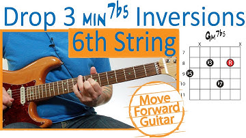 Guitar Chord Inversions - Drop 3 m7b5 - 6th String