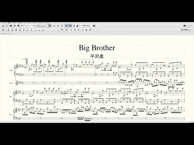 Big Brother(核P-MODEL) ピアノ 楽譜 - YouTube