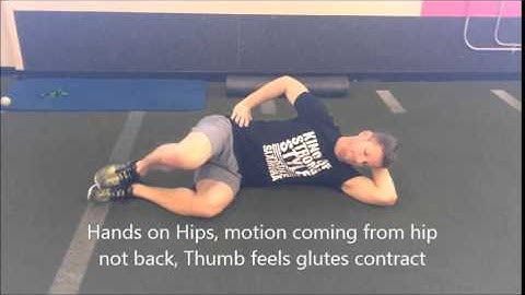 Hip External Rotation Clamshell Exercise