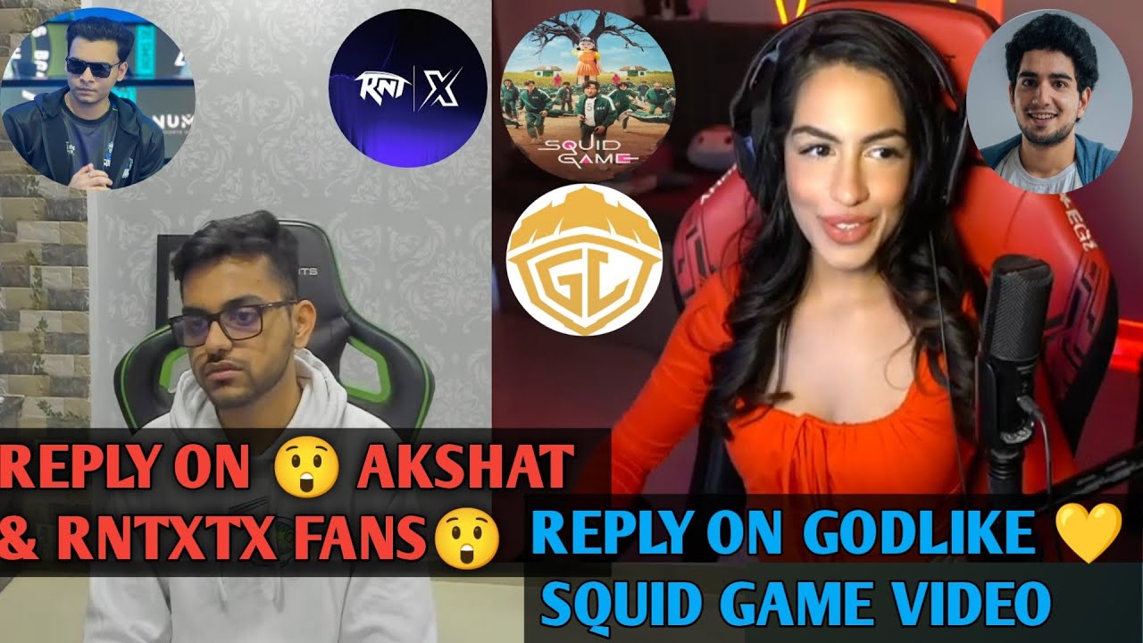 Hector reply 😲on Akshat Sharkshe reply on  Samay Raina & Godlike 💛SquidGame Video