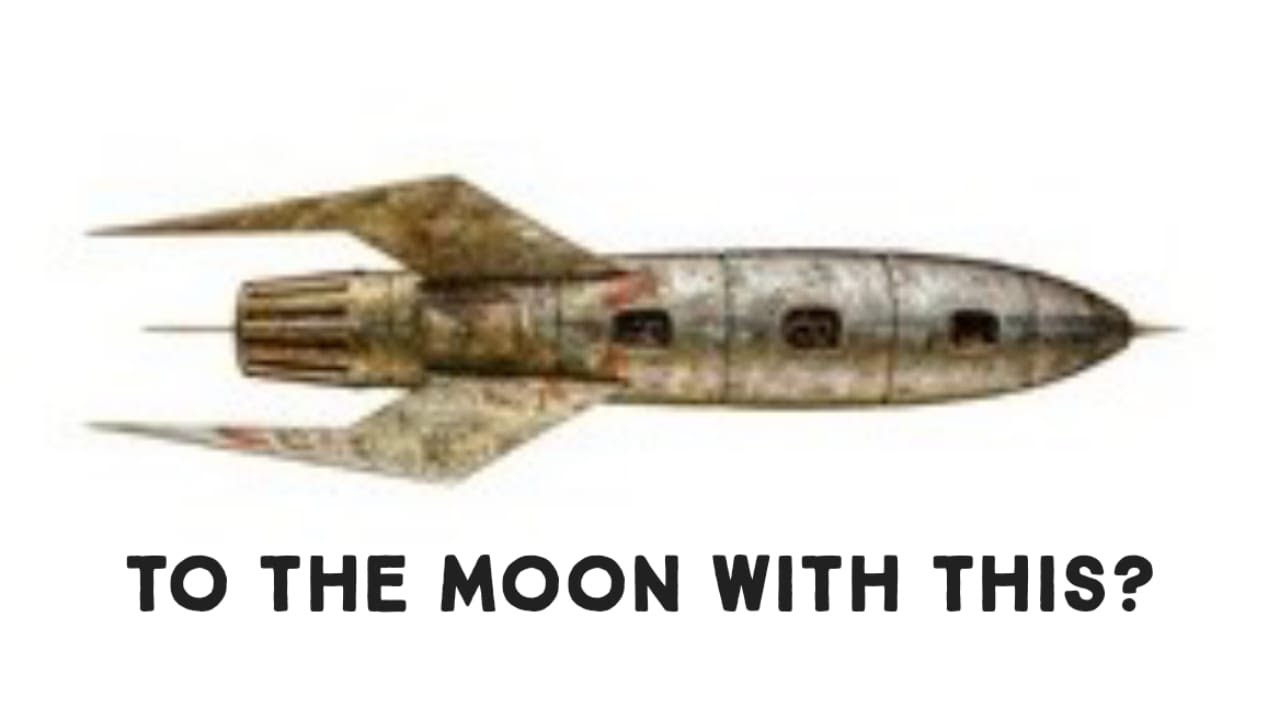 I went to the moon with my oldest rocket in #sfs - YouTube