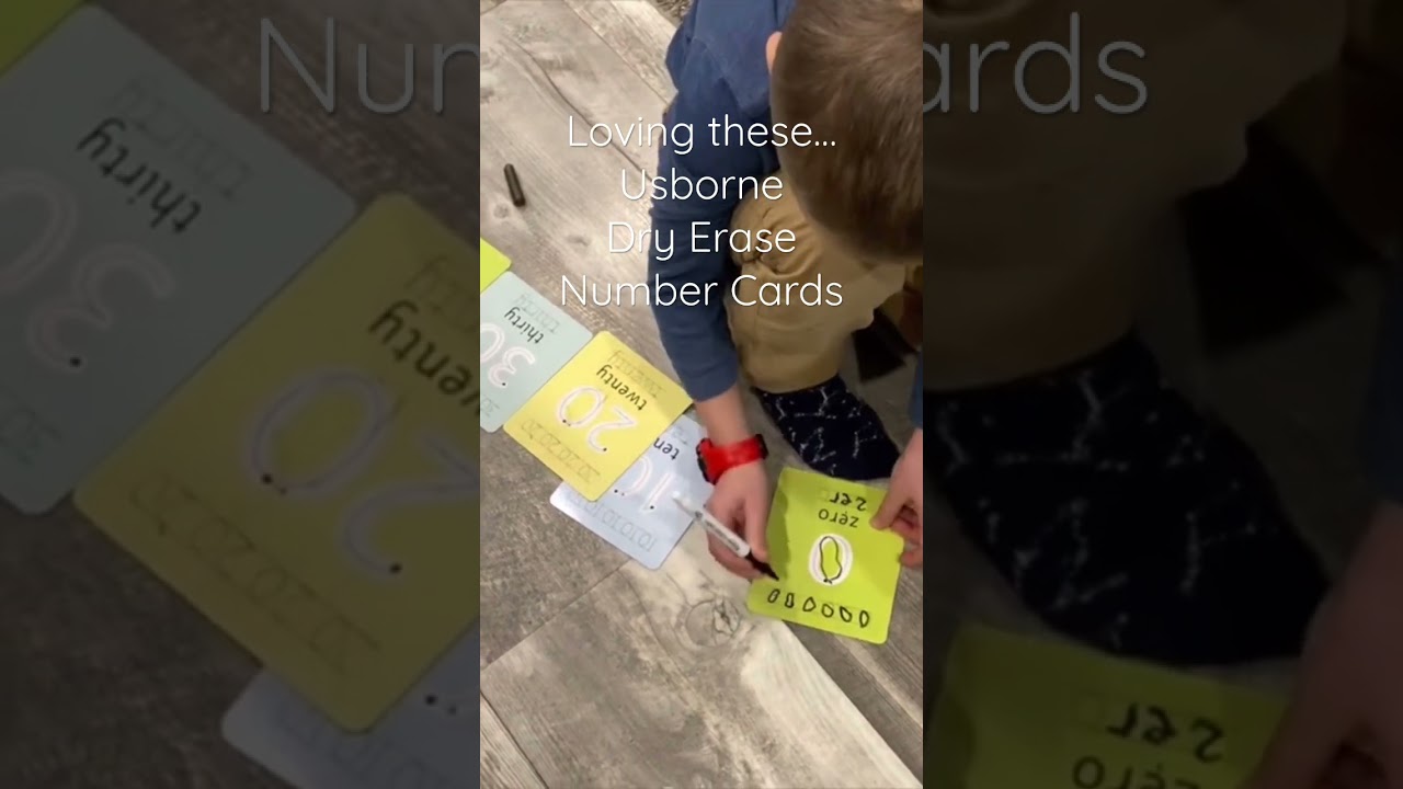 USBORNE Dry Erase Cards for Homeschool