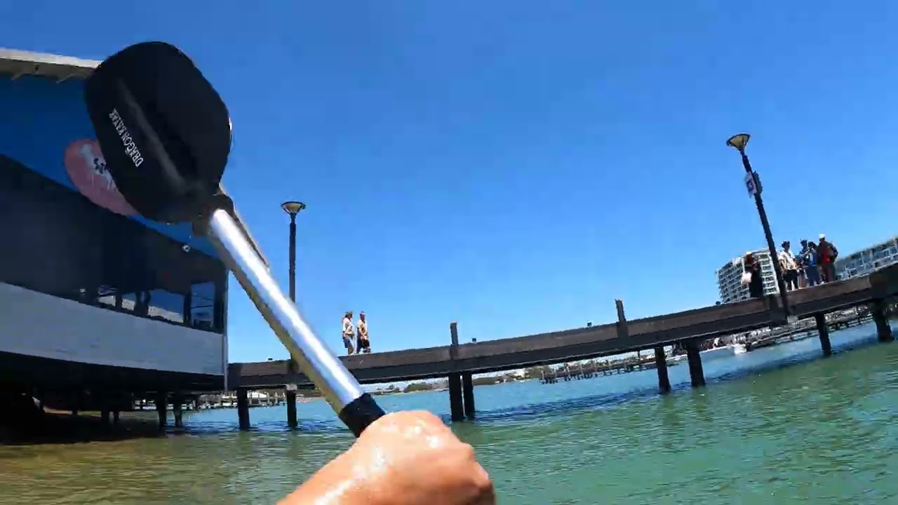 Mandurah anita exploring kayak 