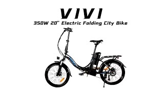 VIVI MT20 20 Inch Folding Electric Cruiser City Bike Assembly Guide