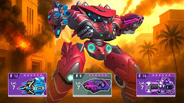 Redox & Thermal Lance 6, Cryo Javelin 12, Fusion Cannon 16 - Mech Arena